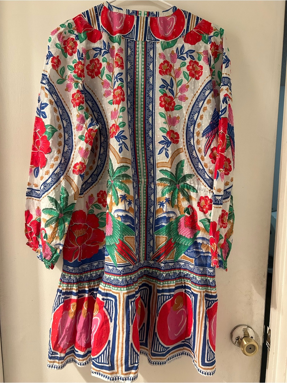 Farm Rio Multicolor Dress Parrot-Print - Picture 4 of 10